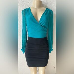 Maria Bianca Nero classy business dress long sleeve be midi